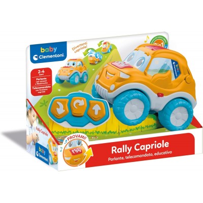 Clementoni Baby Rally Capriole (IT) - Macchinina Telecomandata Bambini, Gioco Elettronico Interattivo