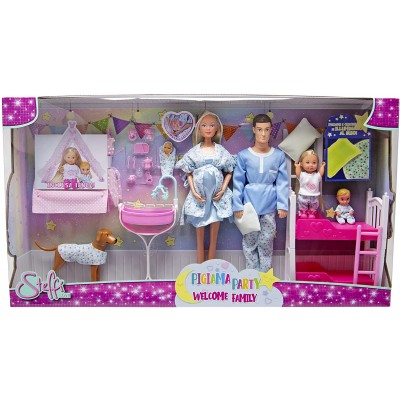 Set Bambole Simba Steffi Love Pigiama Party Welcome Family