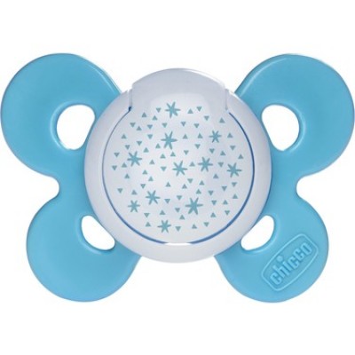 Succhietto Chicco Physio Comfort Night Silicone Azzurro 16-36 m 