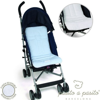 Copri Passeggino Pasito a Pasito per Mclaren Topito Pois Celeste /