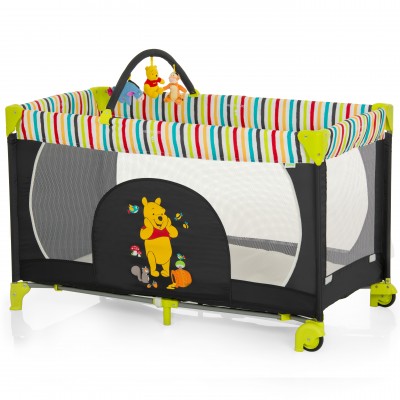 Lit parapluie Hauck Disney Dream'n Play Go Pooh Tidy Time + Arc de jeux Lettino da Campeggio Disney Dream'n Play Go Pooh Tidy Time + Arcogiochi