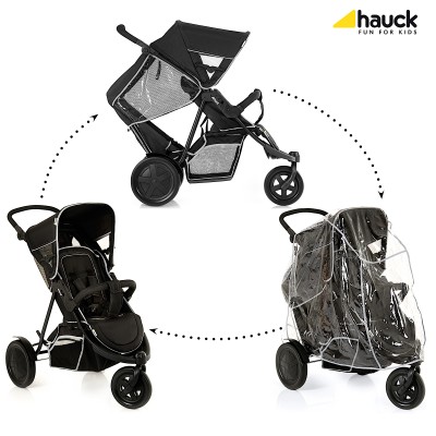 Passeggino Gemellare Hauck Freerider Black