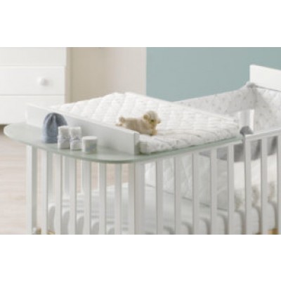 Piano Fasciatoio Azzurra Design Bianco + Materassino Baby Space Bianco/Grigio