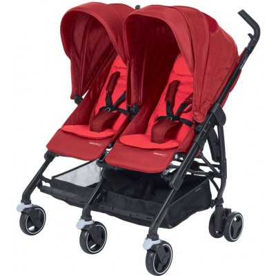 BEBE CONFORT DANA FOR2 POUSSETTE DOUBLE COMPACTE VIVID RED EN PROMOTION