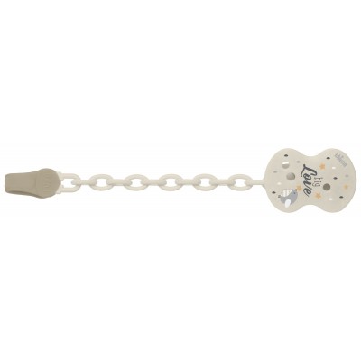 Clip Chicco Con Catenella Big Love Beige