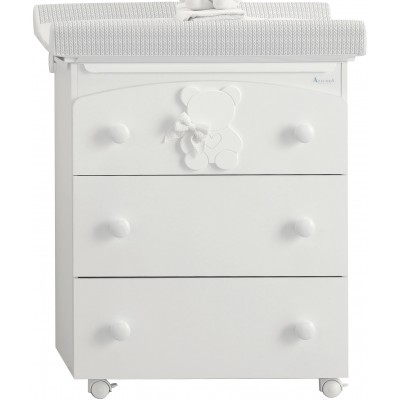 Cassettiera Fasciatoio Azzurra Design Funky Bianco