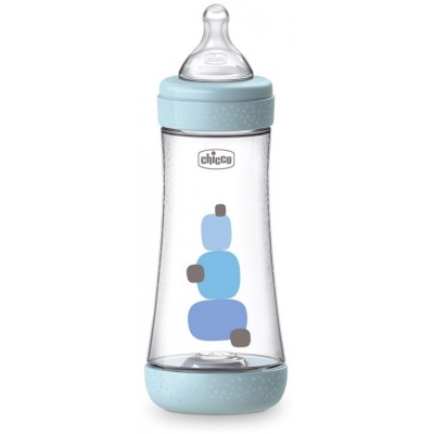 Biberon Chicco Perfect 5 Flusso Veloce 300 ml Azzurro