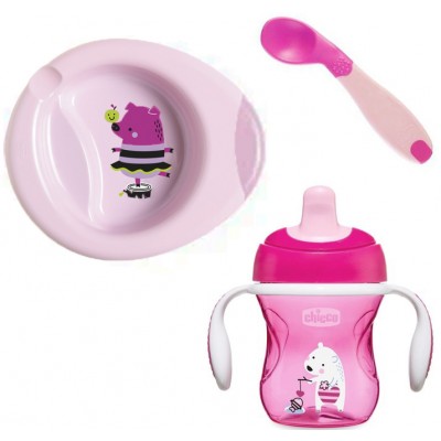 Set Pappa Chicco Let's Get Started Set Rosa 6m+
