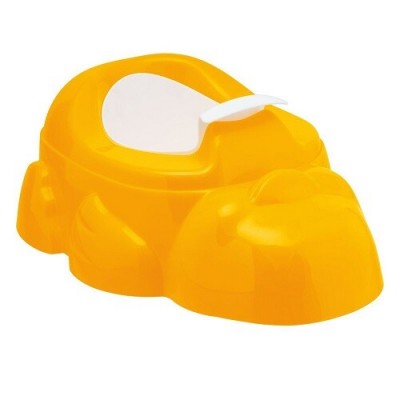 Vasino Anatomico Chicco Igiene Sicura Paperotto con Contenitore Arancio Giallo