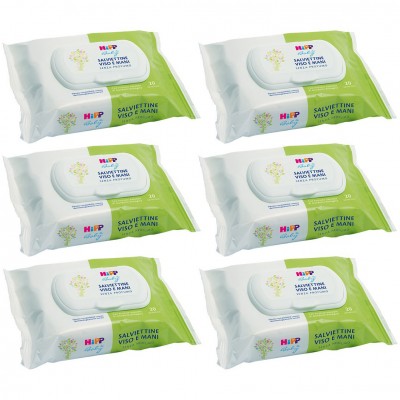 Kit Salviettine Hipp Baby Viso e Mani 6 confezioni da 20pz
