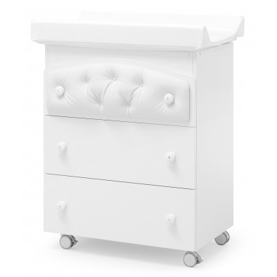 Cassettiera Fasciatoio Erbesi Soft Luce Bianco con Swarovski