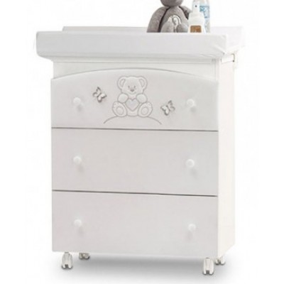Cassettiera Fasciatoio Azzurra Design Sophia Bianco