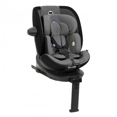 Chicco Seggiolino Auto isofix EverOne i-Size Ruotabile 360 (40-150 cm) Grey Black