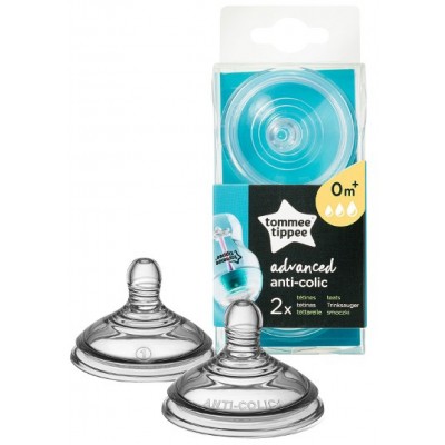 Tettarelle Tommee Tippee Anti-Colica Avanzato Flusso Veloce 0m+ 2pz