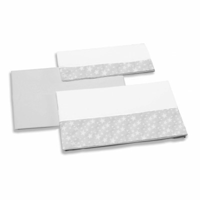 Kit Lenzuolino Culla Micuna Armony Etnico Grigio 