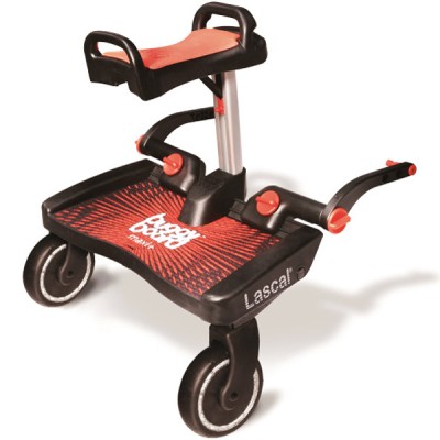 Pedana Lascal Buggyboard Maxi Rossa Universale per Passeggino con Sedile Rosso
