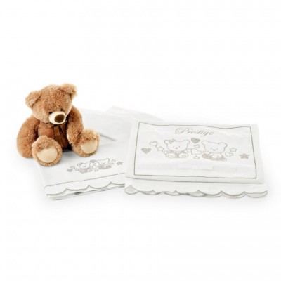 Lenzuoline per lettino Pali Prestige 3 Pz Argento