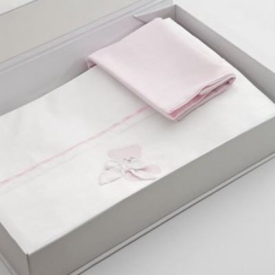Lot de draps pour landau Nanan Coccolo Pink 3pcs Set Lenzuola per Carrozzina Nanan Coccolo Rosa 3pz