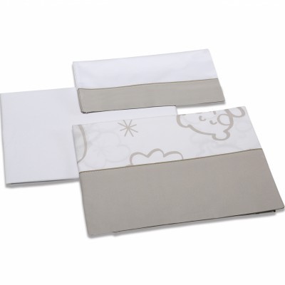Lenzuoline per Lettino Micuna Dolce Luce Beige