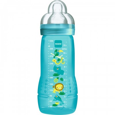 Biberon Mam Baby Bottle 4m+ 330 ml Jungle Celeste Biberon Mam Baby Bottle 4m+ 330 ml Jungle Celeste
