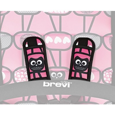 Copri Cinture Brevi per Passeggino Mini Large Rosa Gufi