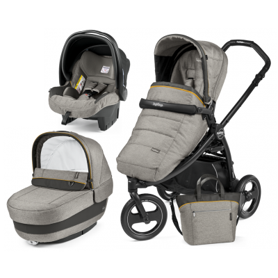 PACK POUSSETTE TRIO BOOK SCOUT 3 ROUES POP UP LUXE GREY EN PROMOTION