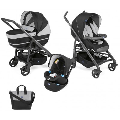 Trio Chicco Love Up Jet Black + Kit Auto