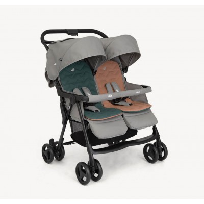 Passeggino Gemellare Joie Aire Twin Pebble con Parapioggia