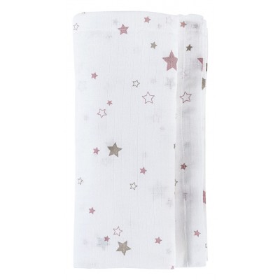 Copertina Multiuso Picci Baby Swaddle Stella Converse Bianco Rosa