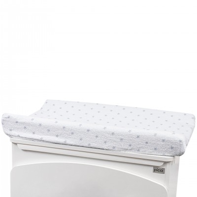 Coprifasciatoio in Spugna Picci Bianco Stelle Grigie