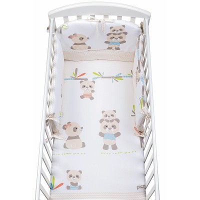 Completo Piumone Picci Zig Zag Bo-Bo Bianco Panna