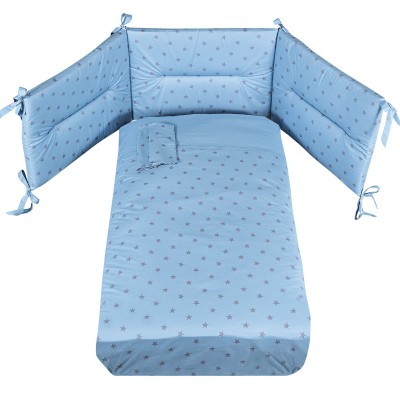 Completo Piumone Picci Stella Stampato Azzurro 3pz