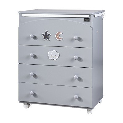 Cassettiera Fasciatoio Picci Smile Converse Grigio