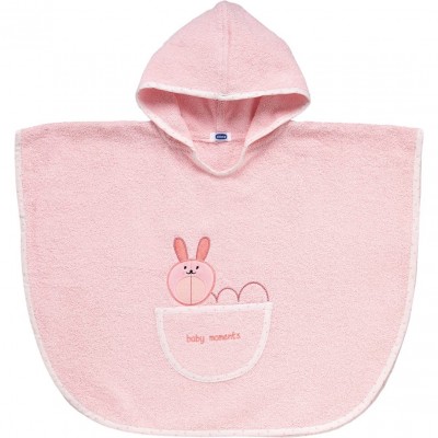Poncho Accappatoio Chicco Rosa Coniglio 12m+