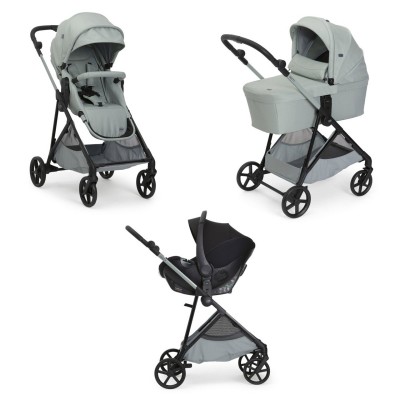 Trio Chicco Seety 2 con Seggiolino Kory Essential i-Size Sage 