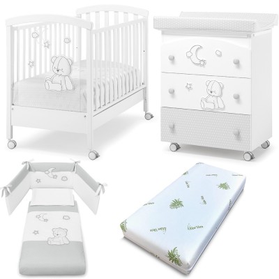 Set Erbesi Stella Bianco Grigio