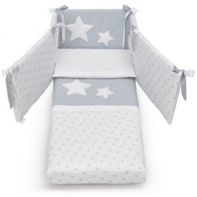 Completo Piumone Azzurra Design Luce Grigio Avana