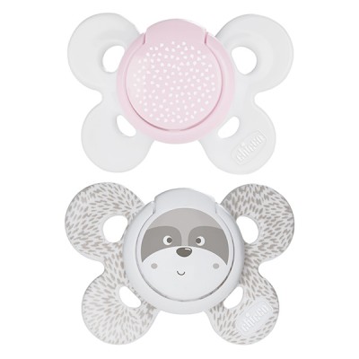 Succhietto Chicco Physio Comfort Silicone 2pz Bianco Beige 0-6m 