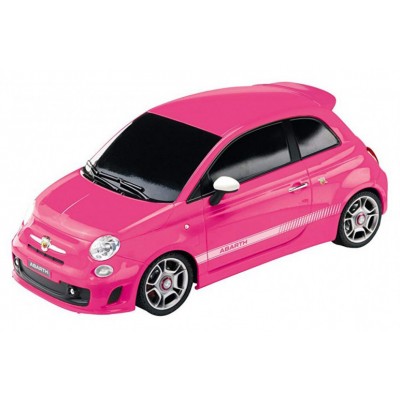 VOITURE RADIOCOMMANDEE FIAT ABARTH 500 MONDO ROSE EN PROMOTION