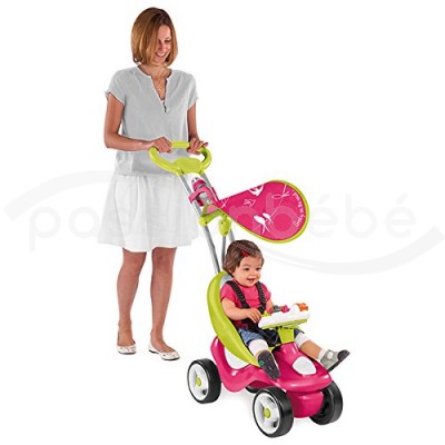 SMOBY TOYS 720102 PORTEUR ENFANT EVOLUTIF 2 EN 1 BUBBLE GO AVEC