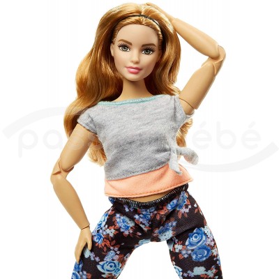 Barbie Made to Move poupée articulée Fitness ultra flexible rousse
