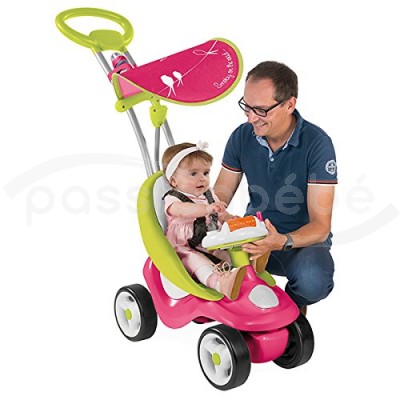 SMOBY TOYS 720102 PORTEUR ENFANT EVOLUTIF 2 EN 1 BUBBLE GO AVEC