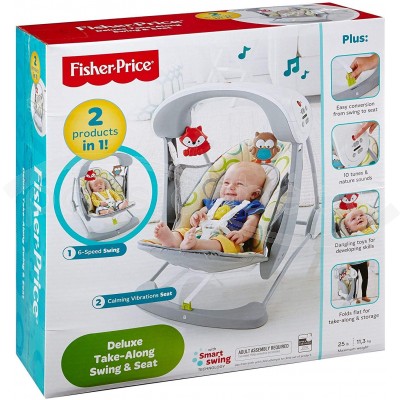Poussette double fisher price store
