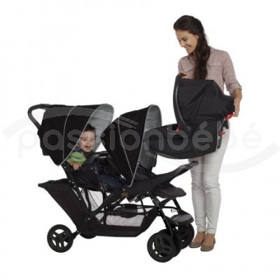 Poussette double graco stadium duo luxe 2025