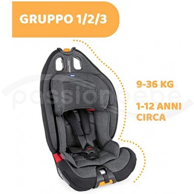 CHICCO GRO UP 123 SI GE AUTO JET BLACK EN PROMOTION