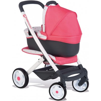 POUSSETTE SMOBY BEBE CONFORT 3 EN 1 ROSE EN PROMOTION