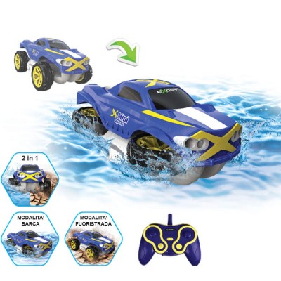 EXOST VOITURE TELECOMMANDEE MINI AQUAJET MODE 4X4 OU BATEAU ECHELLE 1 18 EN PROMOTION