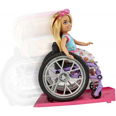 BAMBOLA BARBIE CHELSEA SEDIA A ROTELLE