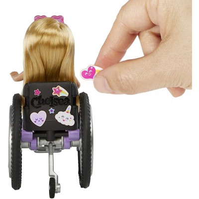 BAMBOLA BARBIE CHELSEA SEDIA A ROTELLE