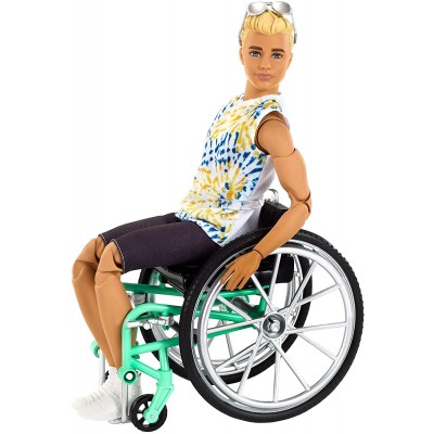POUPEE BARBIE KEN FASHIONISTAS AVEC FAUTEUIL ROULANT EN PROMOTION